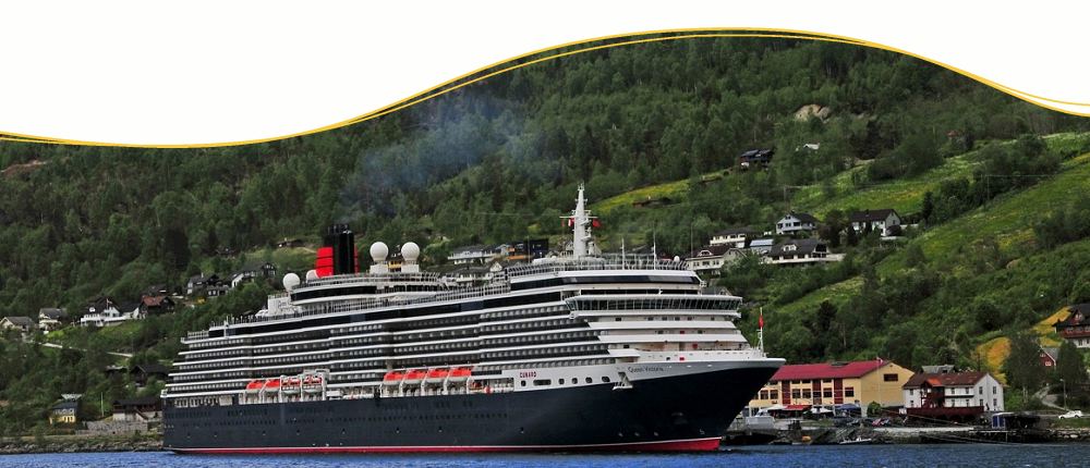 Queen Victoria in den norwegischen Fjorden Queen Victoria in den norwegischen Fjorden