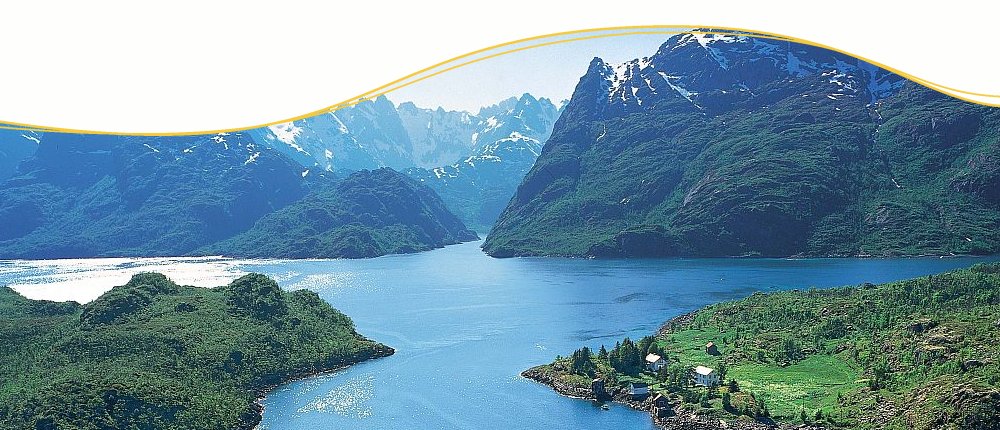 Norwegische Fjordlandschaft Norwegische Fjordlandschaft