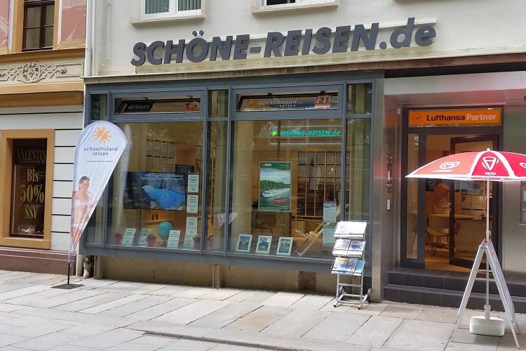 Reisebüro SCHÖNE-REISEN in Dresden auf der Hauptstraße